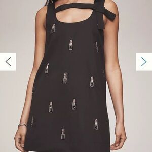 ANTHROPOLOGIE MAEVE SleevelessBow Shift Mini Dress - Lipstick Medium